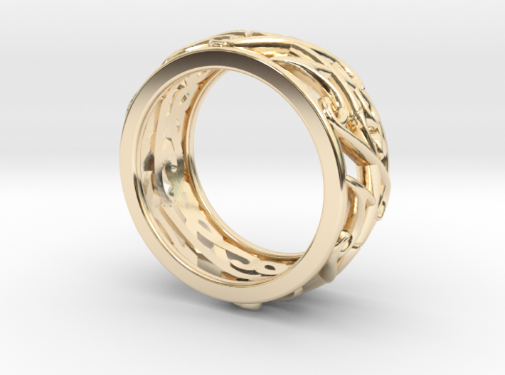 Wedding band ZF size 5 3d printed 