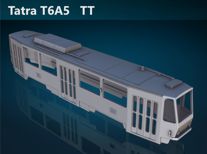 Tatra T6A5 TT [body] 3d printed Tatra T6A5 TT top rendering