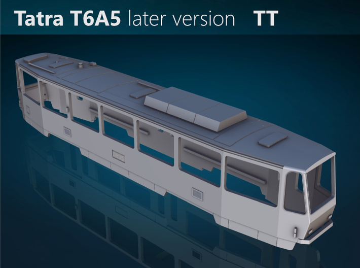 Tatra T6A5 Sliding door TT [body] 3d printed Tatra T6A5 TT top rendering