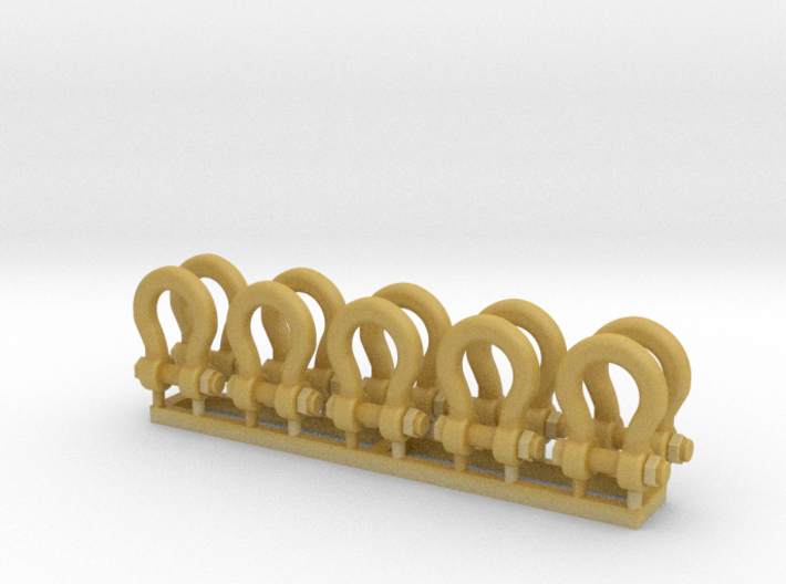 Shackle TP-M03-4 150 TON 10 pack 1-87 Scale 3d printed