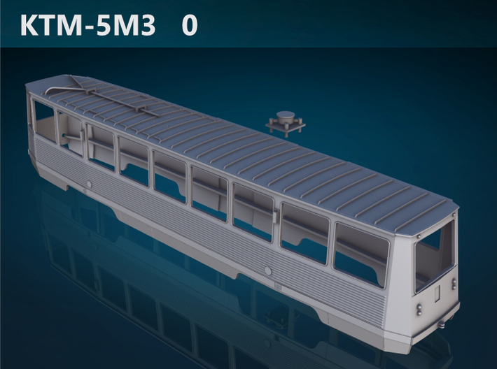 KTM-5M3 0 scale [body] 3d printed KTM-5M3 0 top rendering