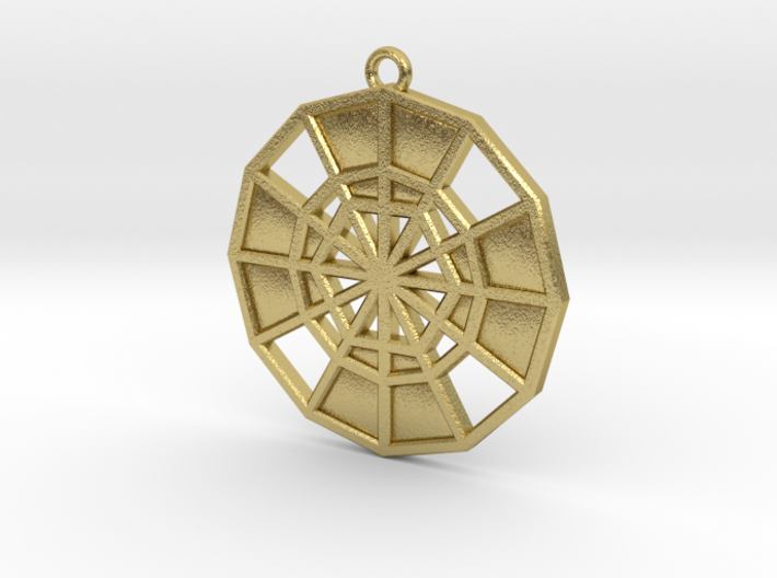 Restoration Emblem 14 Medallion (Sacred Geometry) 3d printed