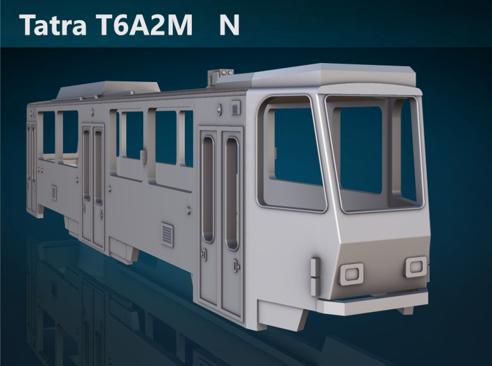 Tatra T6A2M N [body] 3d printed Tatra T6A2M N front rendering