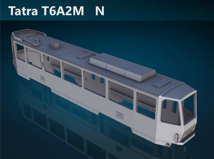 Tatra T6A2M N [body] 3d printed Tatra T6A2M N top rendering