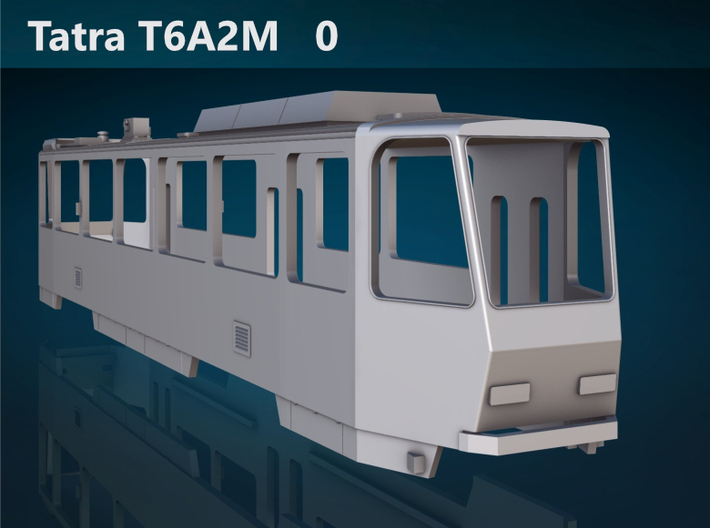Tatra T6A2M 0 Scale [body] 3d printed Tatra T6A2M 0 rear rendering