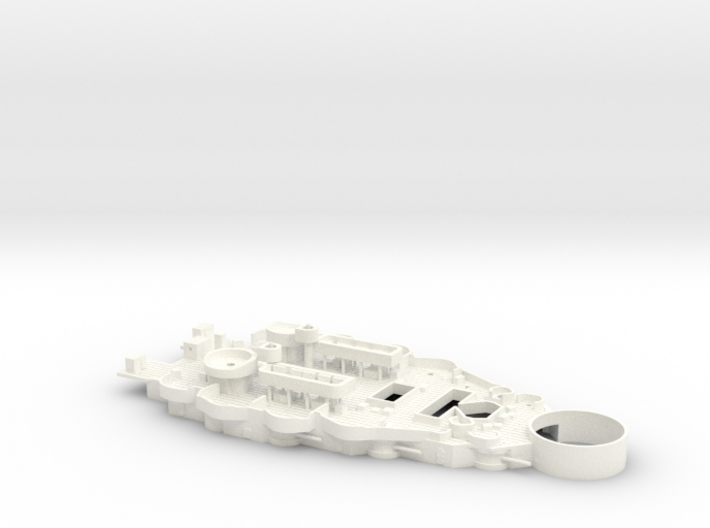 1/350 USS New Mexico (1944) Casemate Deck 3d printed