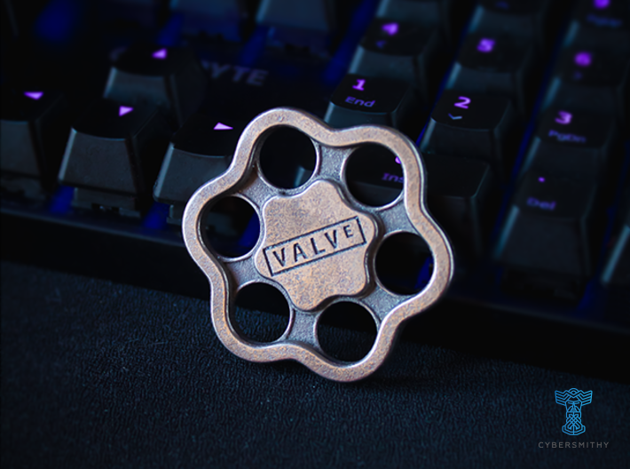 Valve Keychain 3d printed 