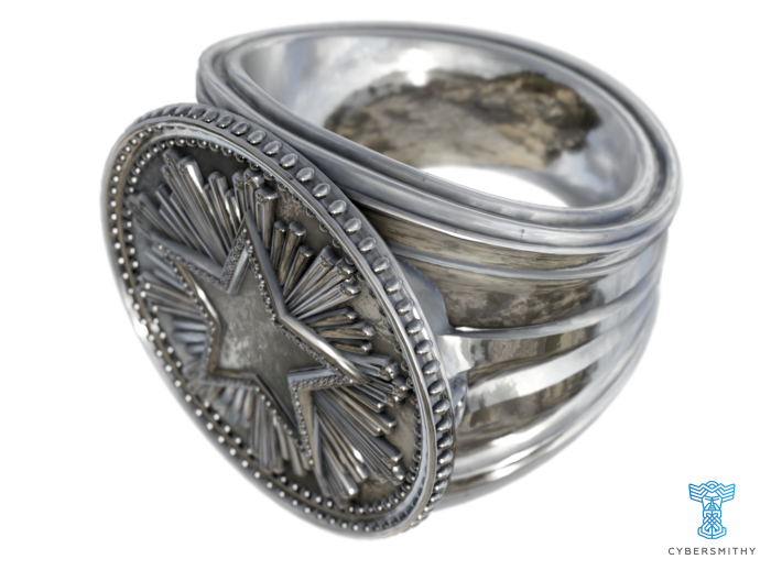CS:GO - Service Medal Ring 3d printed