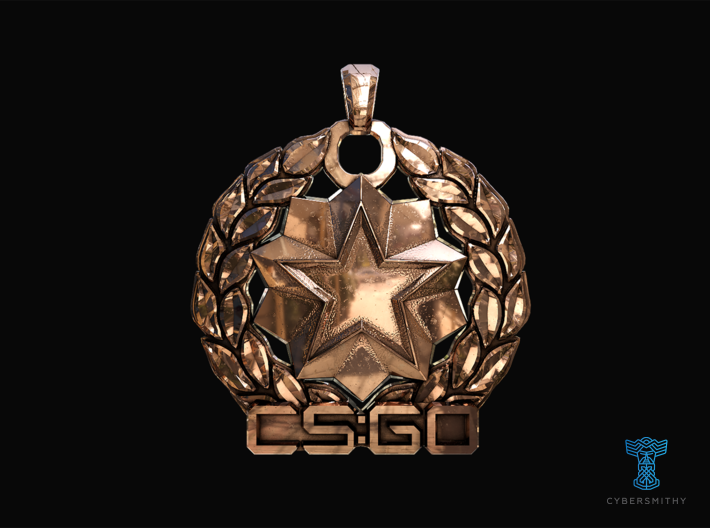 CS:GO - Distinguished Master Guardian Pendant 3d printed