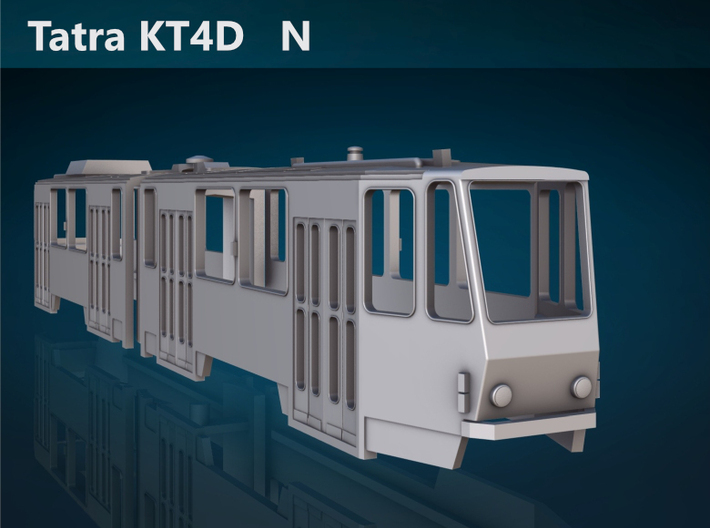 Tatra KT4D N [body] 3d printed Tatra KT4D front rendering