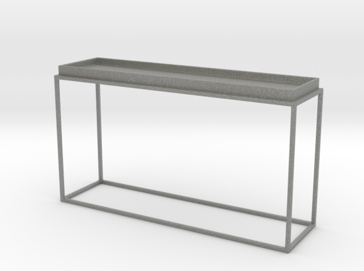 Miniature Tray Top Console Table 3d printed Gray PA12