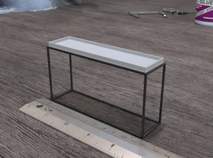 Miniature Tray Top Console Table Tray Top 3d printed Miniature Tray Top Console Table Detachable