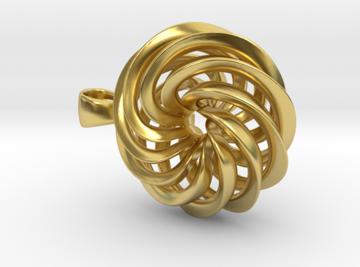 Medium 23mm Cast - Precious Metals 3d printed An alternative to gold, as it has a similar look.