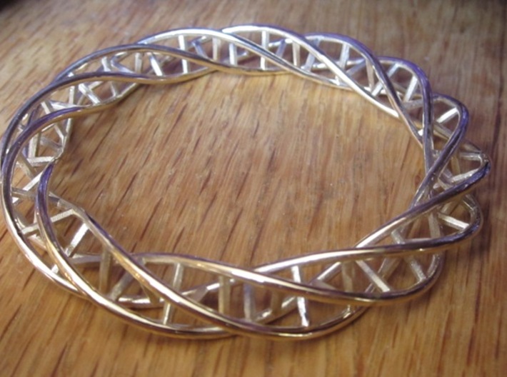 Double DNA Bracelet (63 mm) 3d printed 