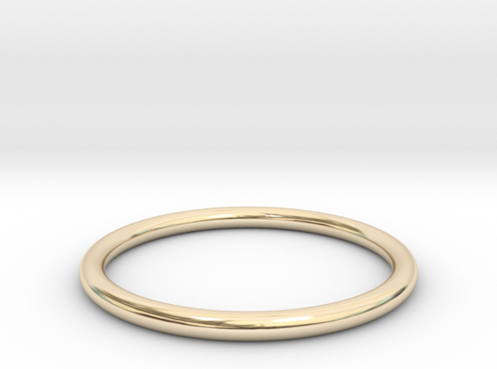 Solid simple round bangle 3d printed