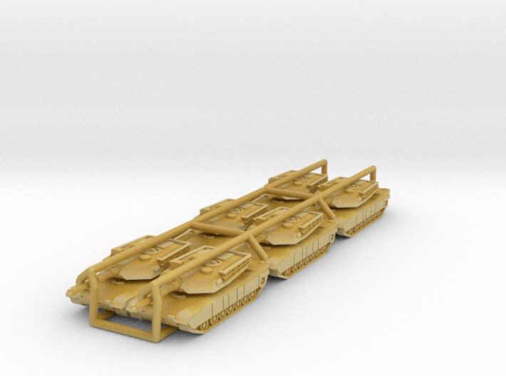 Abrams M1A1 1/350 scale set of 6 3d printed 