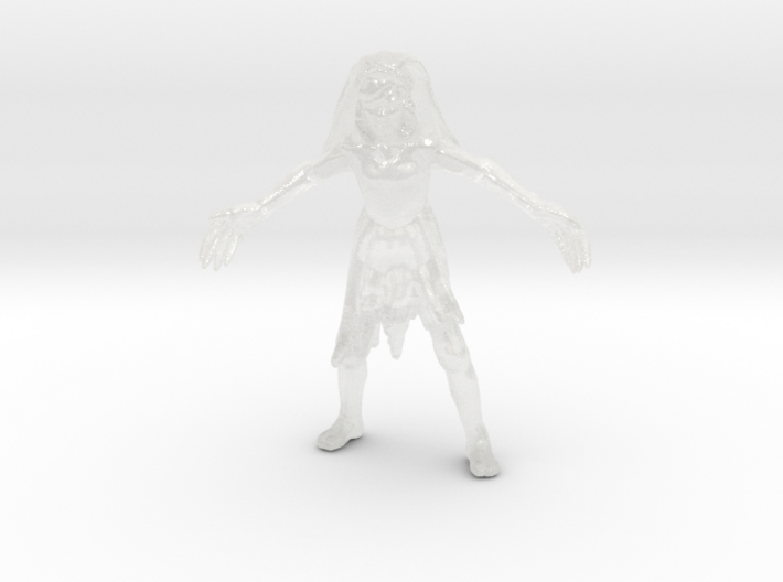 Witch bride miniature model horror fantasy games 3d printed