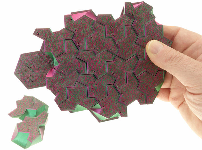 Einstein Tiling Puzzle 3d printed 