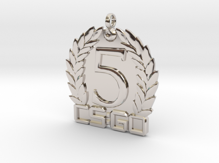 CS:GO - 5 Year Medallion 3d printed