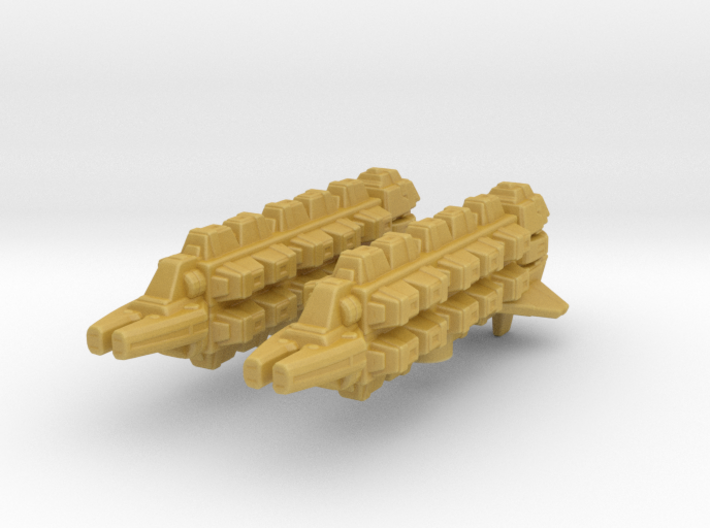 Cardassian Military Freighter 1/7000 AW x2 3d printed