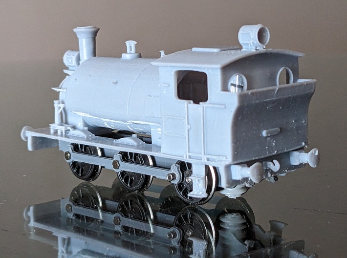 H0 V BAP 2500 Steam Locomotive 3d printed 