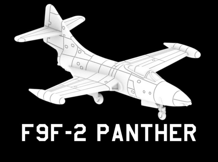 F9F-2 Panther 3d printed