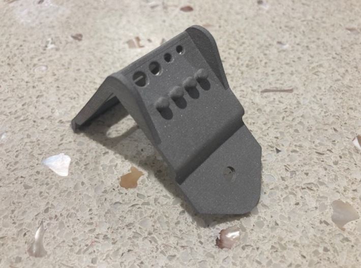 G. H. & S. 1920s Banjo Mandolin Tailpiece 3d printed Actual photo of the metal printed part