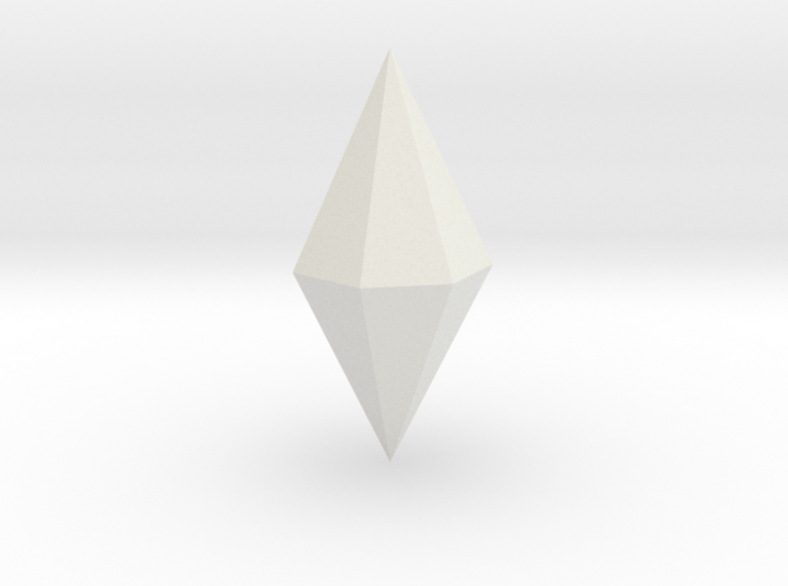 11. Heptagonal Dipyramid - 1in 3d printed