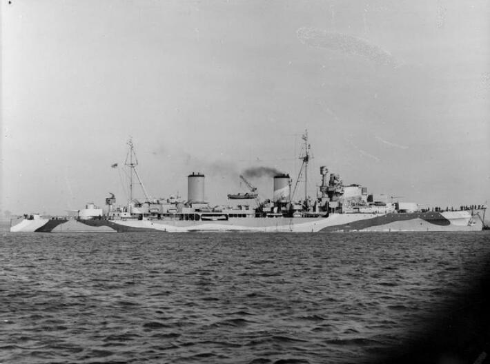 Nameplate HMS Arethusa 3d printed Arethusa-class light cruiser HMS Arethusa (1936).