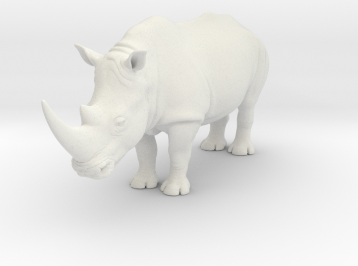 African White Rhinoceros (Scale 1:50) 3d printed