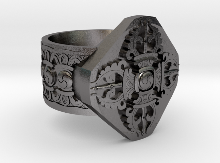 Vishvavajra Ring 3d printed