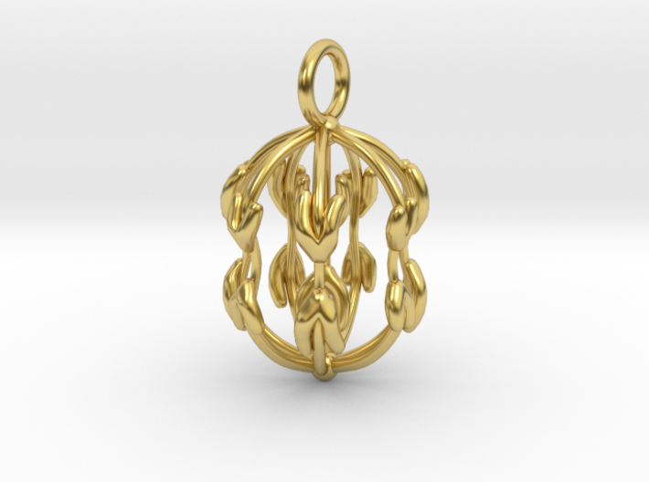 Mitosis Cell Division Pendant 3d printed