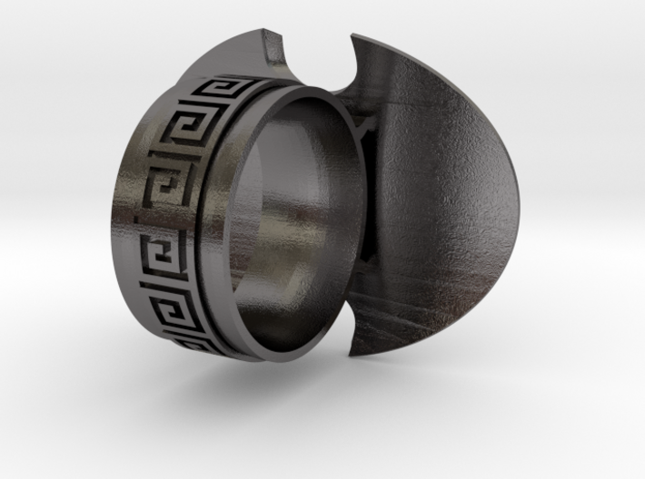Lambda Ring 3d printed