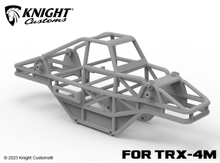 KCT4M001 1:18 Monster Truck frame 3d printed Shown in grey, part comes in white
