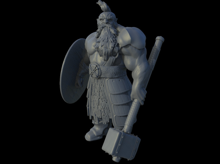 Dwarf warrior 3d printed 
