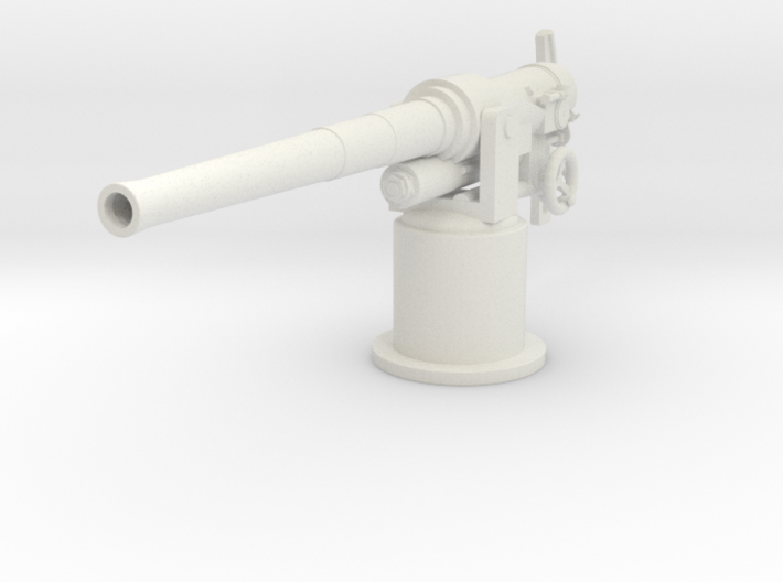 1/24 RN QF 12-pounder (76.2 mm) mount 3d printed