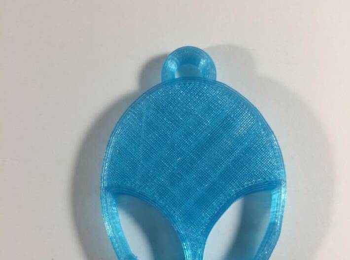 Alien keychain 3d printed 