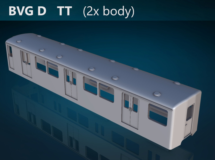 Berlin Baureihe D  TT [2x body] 3d printed BVG Baureihe D top rendering