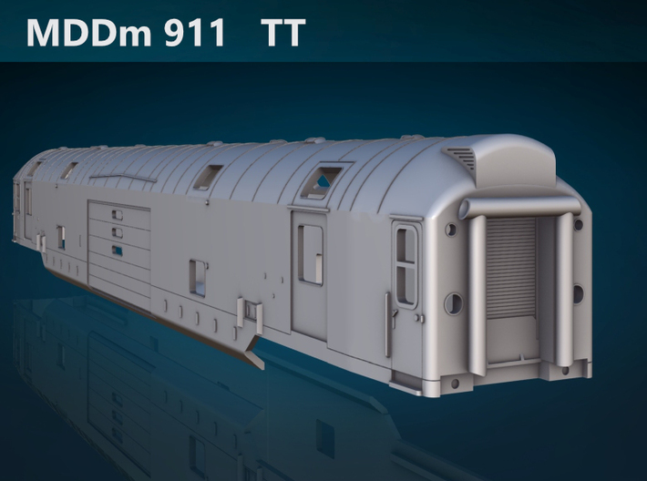 MDDm 911/912/913 TT [body] 3d printed MDDm 911/912/913 TT rear rendering