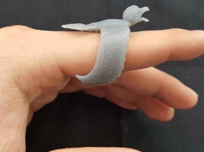 Eagle ring 3d printed 