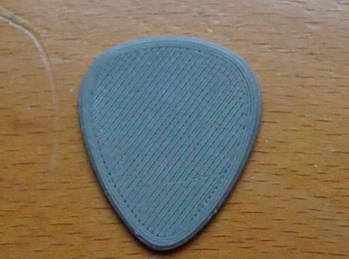 Guitar Pick - Heart Shaped Music Keys 3d printed 