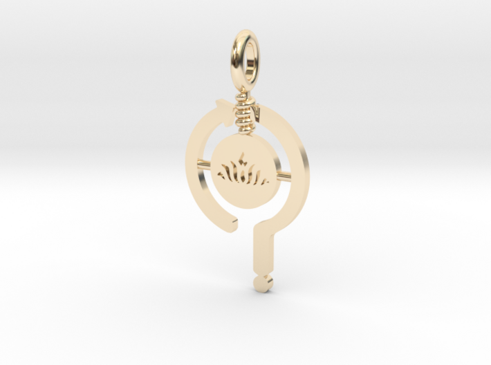 Think Do Be Pendant 3d printed