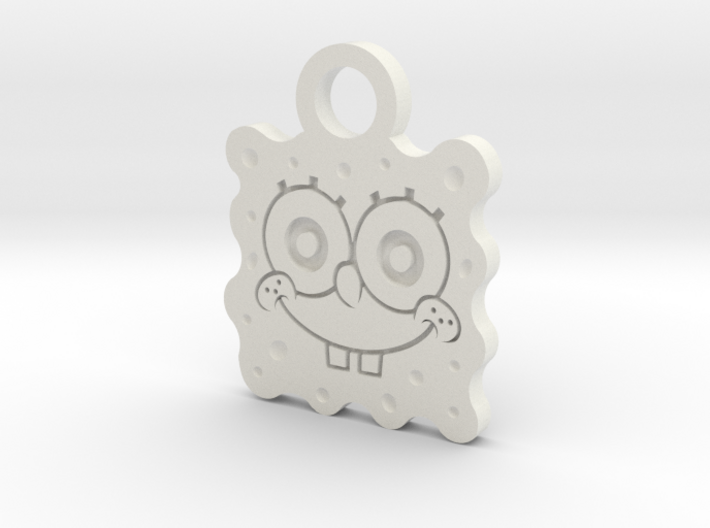 Sponge Bob Keychain 3d printed