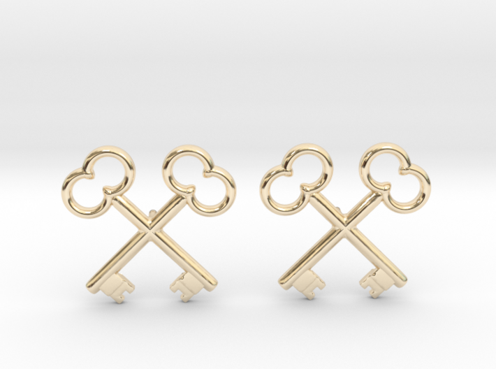 The Society of the Crossed Keys Lapel Pins 3d printed