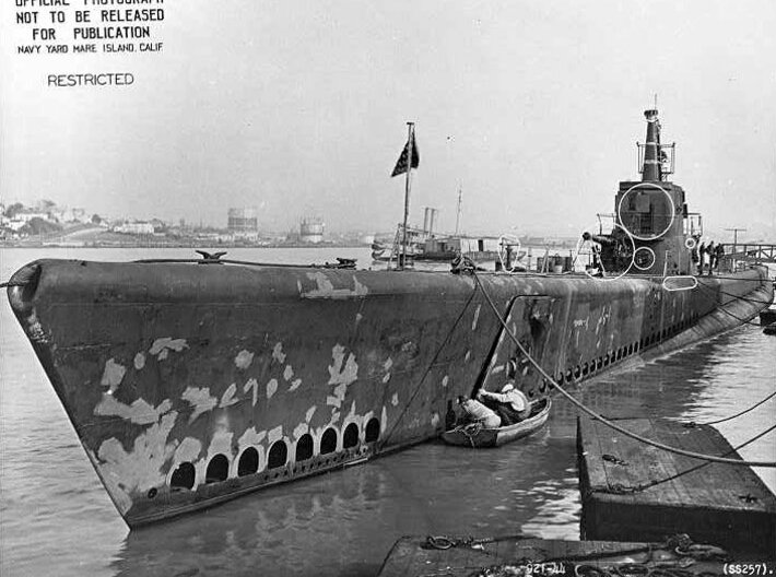 Nameplate USS Harder SS-257 (10 cm) 3d printed Gato-class submarine USS Harder SS-257.