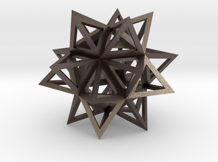 Stellated Icosahedron 1.7&quot; 3d printed