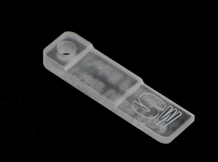 Clear Ultra Fine Detail Plastic Material Sample 3d printed 3D Systems Visijet M2R Clear material at Ultra High Definition XY resolution settings to provide finest details.