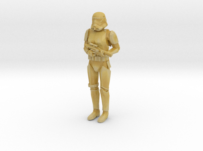 Stormtrooper in position of Attention 3d printed