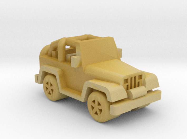Miniature Jeep 20mm (1 - 4 pcs) 3d printed