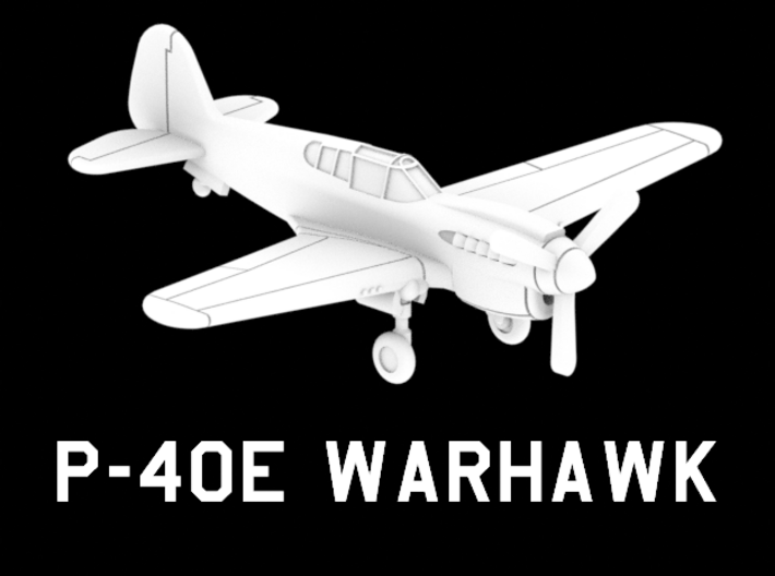 P-40E Kittyhawk 3d printed